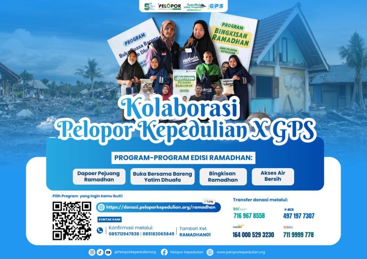 Banner program Kolaborasi Pelopor Kepedulian X GPS