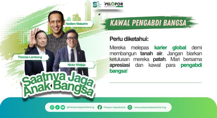 Banner program SAATNYA JAGA ANAK BANGSA