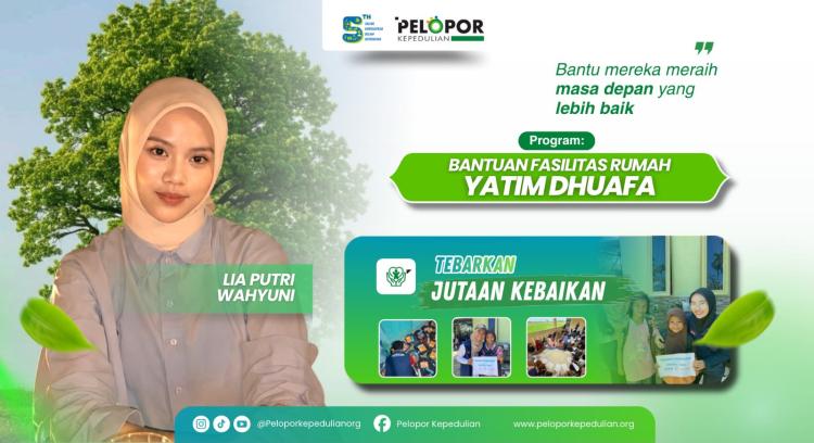 Gambar banner Bantuan Fasilitas Rumah Untuk Yatim Dhuafa Ft Lia Putri Wahyuni