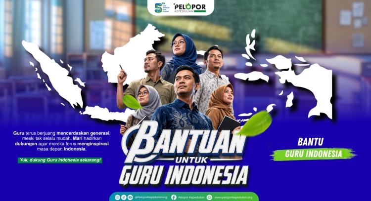 Banner program Bantuan untuk guru Indonesia 
