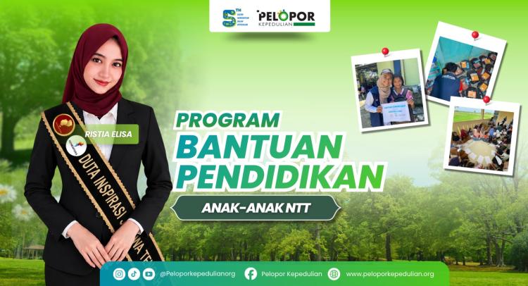 Gambar banner Bantuan pendidikan untuk anak-anak di NTT ft Ristia Elisa