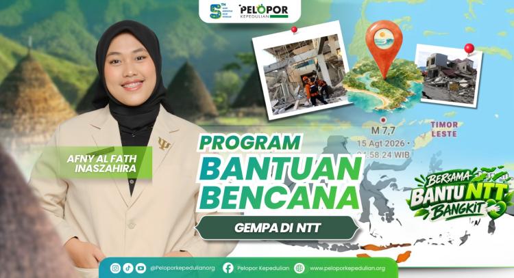Gambar banner Bantuan Kemanusiaan Untuk Gempa NTT Ft Afny Al Fath Inaszahira