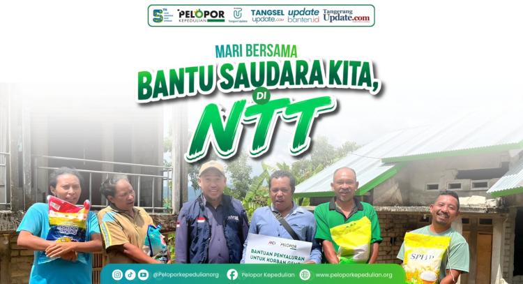 Banner program Mari Bersama Bantu Saudara Kita di NTT
