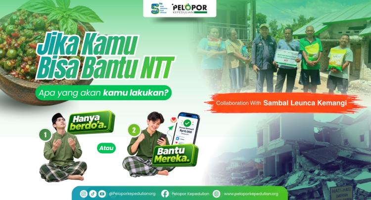 Gambar banner Bantuan Untuk NTT ft sambal leunca kemangi