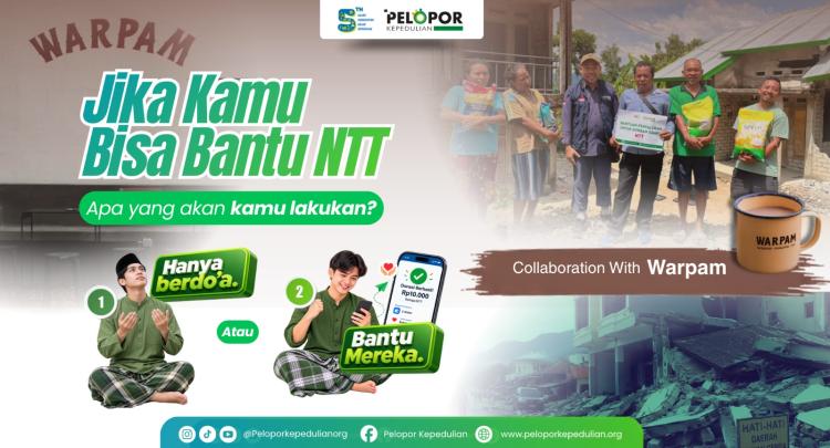 Gambar banner Bantuan Untuk NTT ft warpam 