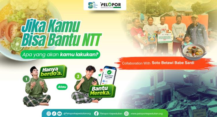 Gambar banner Bantuan Untuk NTT ft soto betawi babe sardi 
