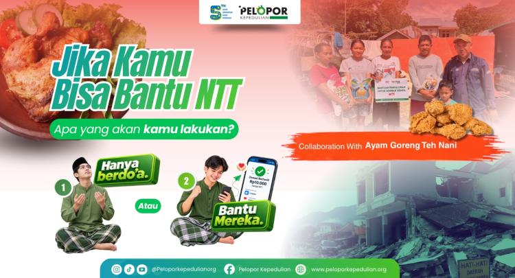 Gambar banner Bantuan Untuk NTT ft ayam goreng teh nani 