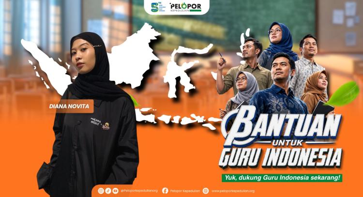 Gambar banner Bantuan untuk Guru Indonesia ft Diana Novita