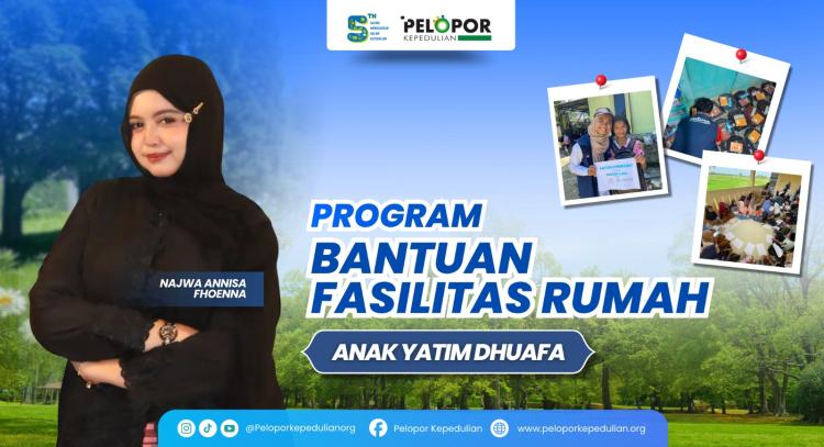 Gambar banner Bantuan Fasilitas Rumah Yatim dan Dhuafa ft Najwa Annisa Fhoenna