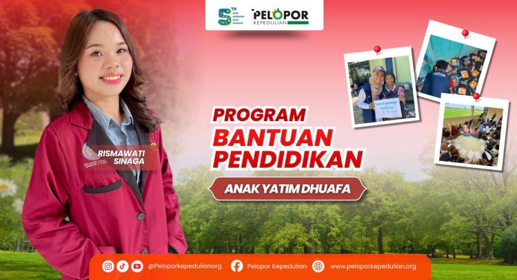 Gambar banner Bantuan pendidikan untuk anak yatim dan dhuafa ft Rismawati Sinaga