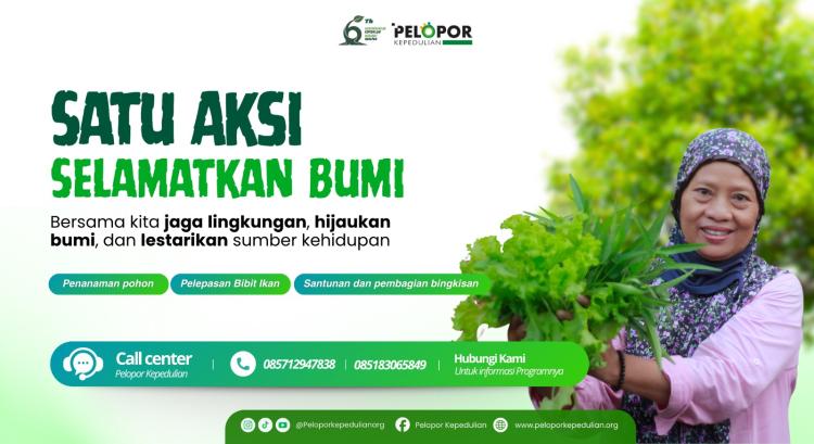 Banner program Satu Aksi Selamatkan Bumi