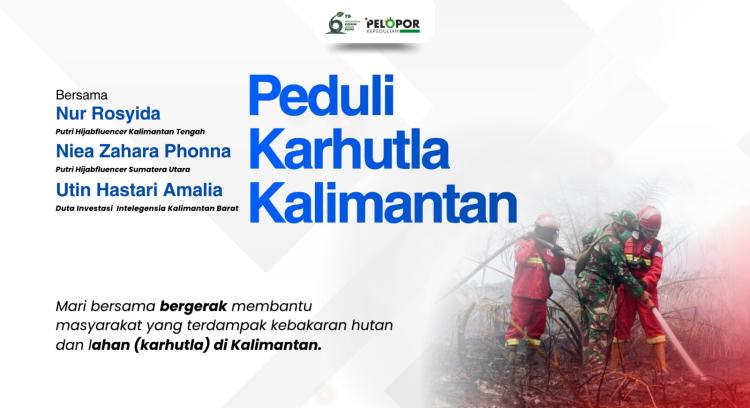 Banner program Peduli Karhutla Kalimantan 