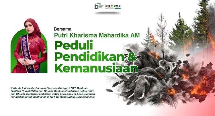 Gambar banner Bantuan Kemanusiaan, Pendidikan, dan Fasilitas ft PUTRI KHARISMA MAHARDIKA AM