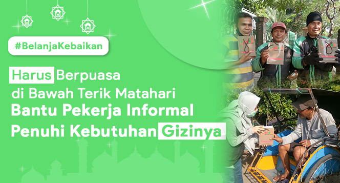 Banner program Belanja Kebaikan Paket Gizi Ramadan untuk Pekerja Informal