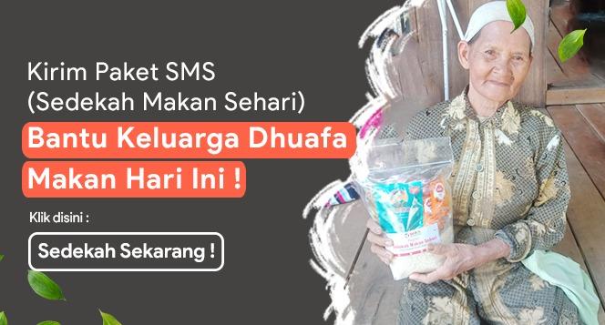 Banner program Sedekah Makan Sehari untuk Keluarga Dhuafa