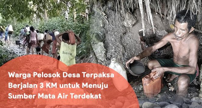 Banner program Aksi Sedekah Air Bantu Warga Pelosok Desa Dapatkan Air Bersih