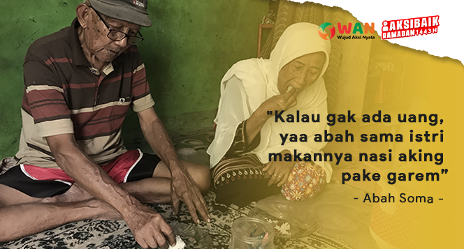 Banner program Miris Kakek dan Nenek Ini Makan Nasi Aking dan Garam