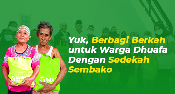 Banner program Berbagi Langkah Bersama Muliakan Dhuafa