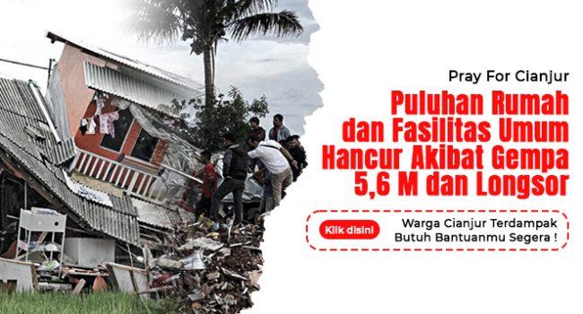 Gambar banner Urgent, Bersama Bantu Warga Terdampak Gempa di Cianjur
