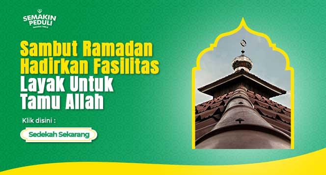 Banner program SemakinPeduli Masjid Dengan Fasilitas Layak