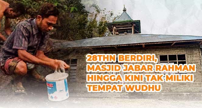 Banner program Berjalan 800M, Muslim Merong Perlu Tempat Wudhu