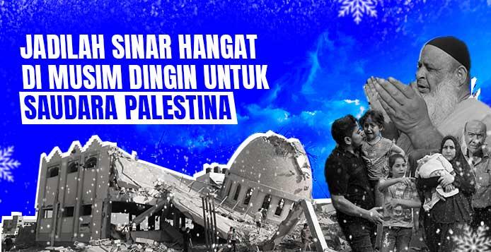 Banner program Hangatkan Palestina di Musim Dingin