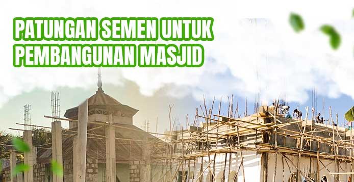 Banner program Hanya 50 ribu, Patungan Semen untuk Masjid Pelosok