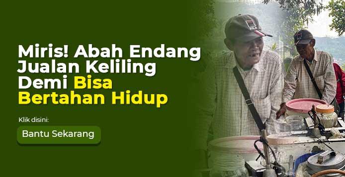 Banner program Keliling Jual Cincau Demi Bertahan Hidup