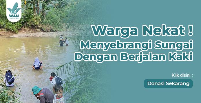 Banner program Bangun Jembatan untuk Masyarakat Desa Pelosok