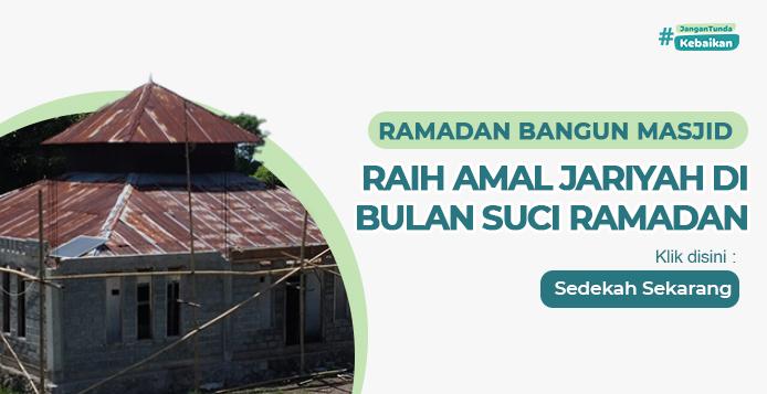 Banner program Ramadan Bangun Masjid di Daerah Tertinggal