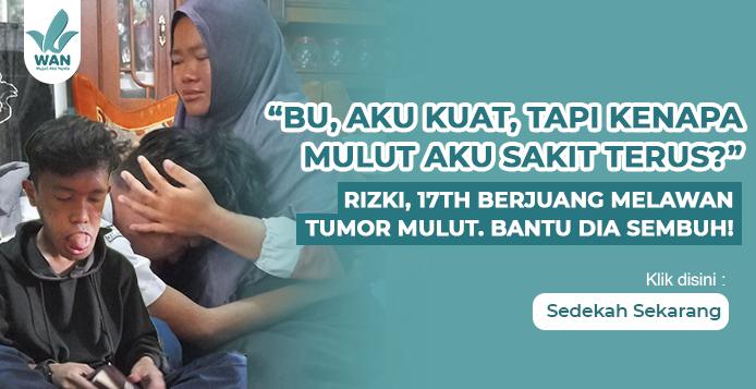 Banner program 9x Operasi Belum Cukup, Harapan Rizki untuk Hidup Normal Seperti Remaja Lain