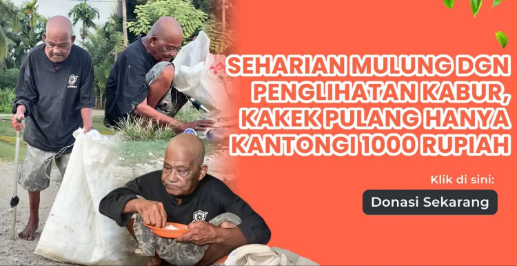Banner program Memulung di Usia Senja, Kakek Hasan Bertahan di Tengah Lelah dan Lapar
