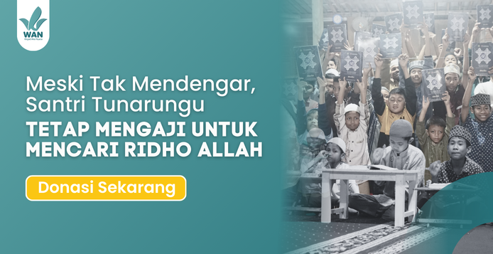 Banner program Mushaf Al Quran Isyarat Bagi Teman Tunarungu