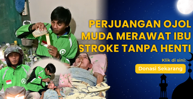 Banner program Bantu Perjuangan Suhandik Melihat Ibunya Sembuh