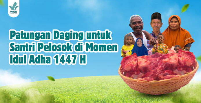 Banner program Meski Belum Kurban, Kamu Tetap Bisa Sedekah Daging