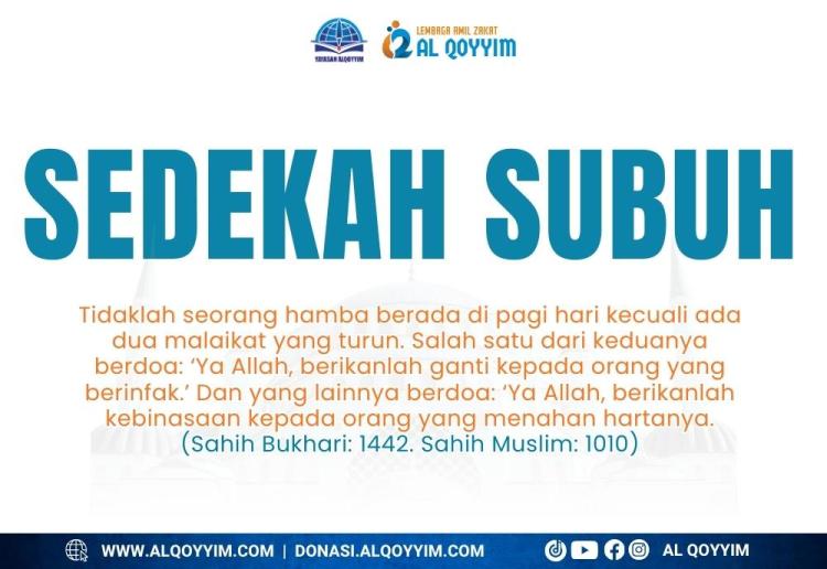 Banner program RUTIN SEDEKAH SUBUH