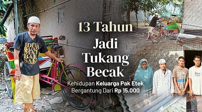 Gambar banner Sejahterakan Kang Becak  Puluhan Pekerja Informal Gambar banner Sejahterakan Kang Becak  Puluhan Pekerja Informal