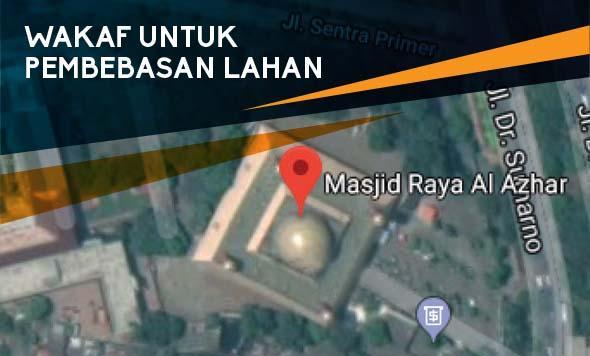Banner program WAKAF UNTUK PEMBEBASAN LAHAN