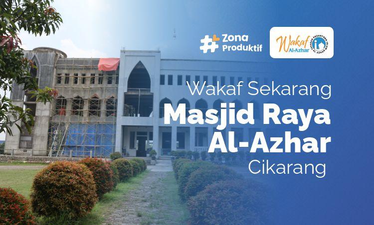 Banner program Dukung Pembangunan Masjid Raya Al Azhar Cikarang