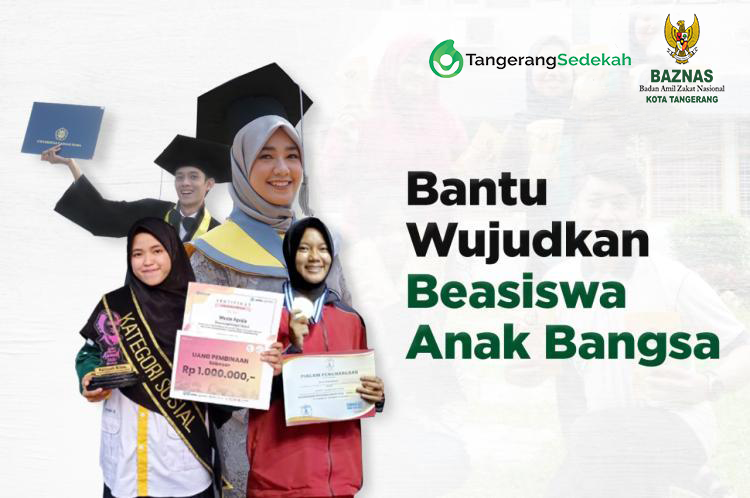 Banner program BANTU WUJUDKAN BEASISWA ANAK BANGSA