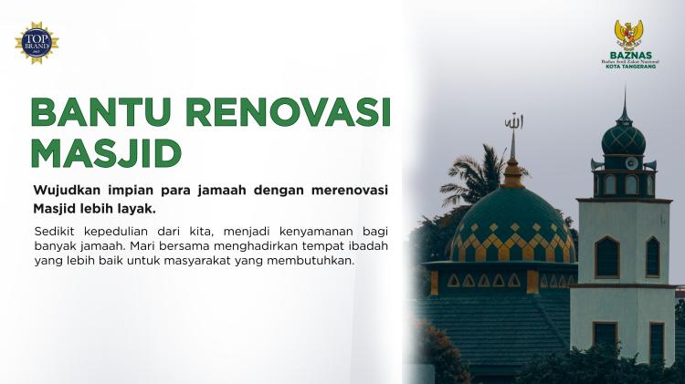 Gambar banner PAHALA JARIYAH BANTU RENOVASI MASJID 