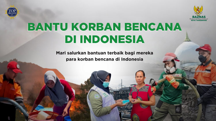 Gambar banner BANTU KORBAN BENCANA DI INDONESIA