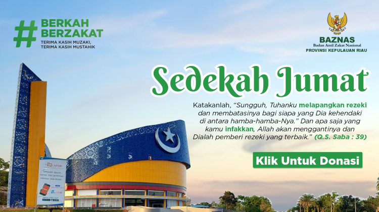 Banner program SEDEKAH MAKANAN UNTUK DUAFA DI JUMAT BERKAH