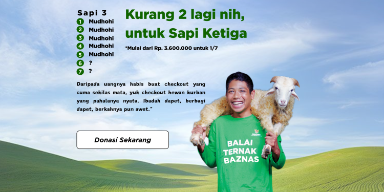 Gambar banner Kurban Berkah BAZNAS