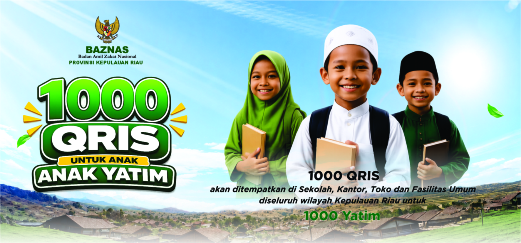 Gambar banner 1000 QRIS 1000 HARAPAN 1000 MASA DEPAN CERAH