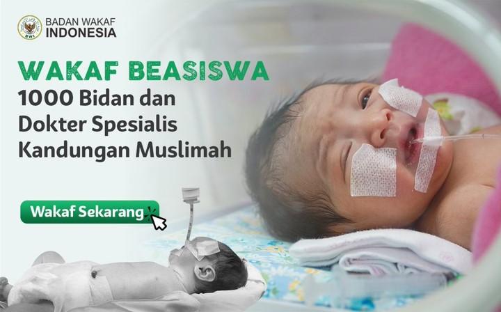 Gambar banner Wakaf Beasiswa 1000 Bidan dan Dokter SPOG Muslimah Gambar banner Wakaf Beasiswa 1000 Bidan dan Dokter SPOG Muslimah