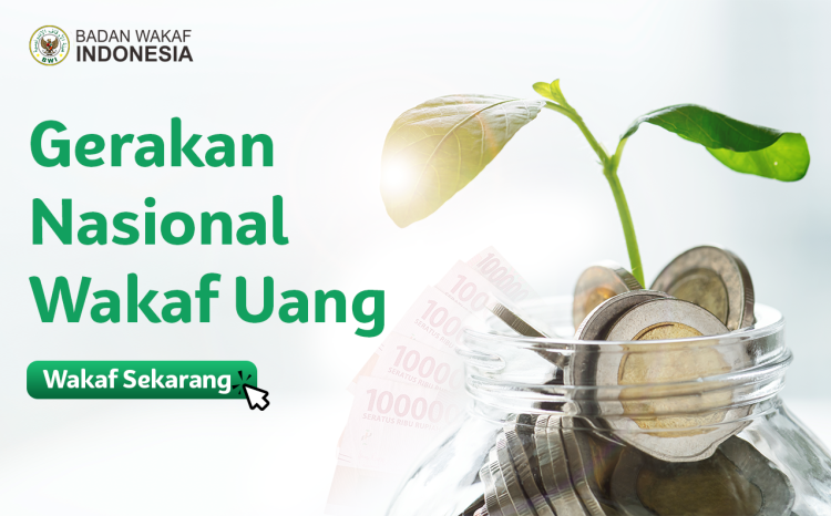 Banner program Gerakan Nasional Wakaf Uang