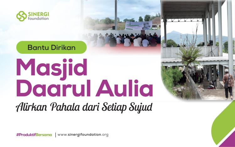 Banner program Wakaf Pembangunan Masjid Daarul Aulia Lembang