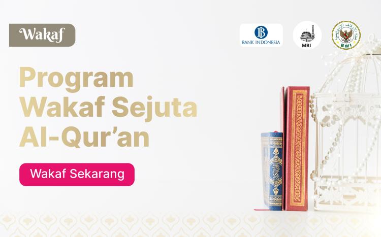 Banner program Wakaf Al Quran ke Seluruh Pelosok Negeri