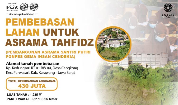 Banner program Bebaskan Lahan untuk Para Penghafal Al-Quran